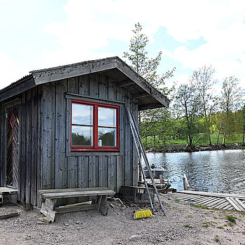 Die Sauna in der Sundviksfarm für einen gelungenen Angelurlaub.