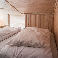 Schlafhems mit 2 Einzelbetten in der Wohnung Linbua.