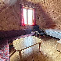 Im Obergeschoss von Haus 4 befindet sich ein zweiter Wohnbereich.