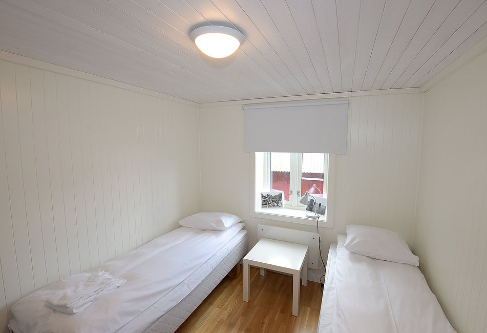 Schlafzimmer mit 2 Einzelbetten im Apartment vom Typ 3+.