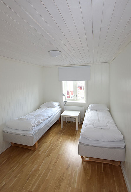 Auch das 2. Schlafzimmer ist mit 2 Einzelbetten ausgestattet.