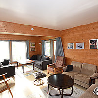 Großer und gemütlicher Wohnbereich im Finnkroken Haus 6.