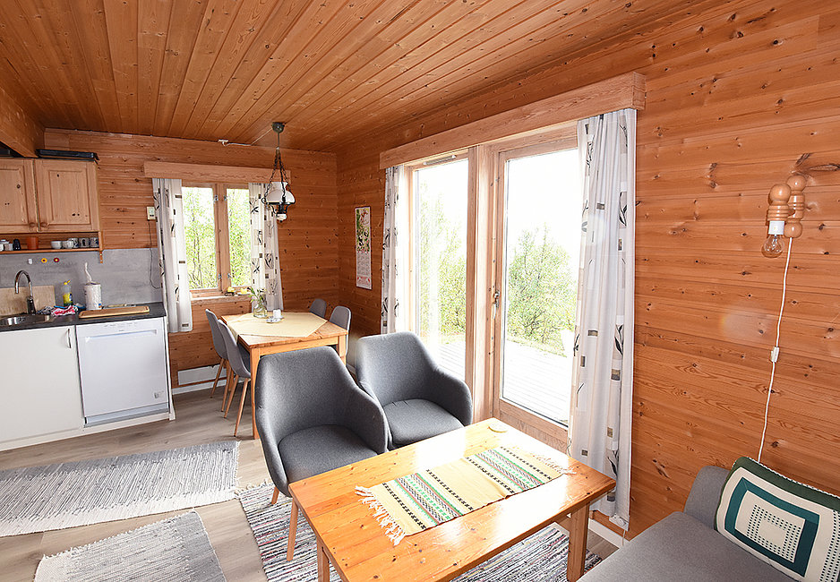Haus 4 mit gemütlichem Wohnzimmer zum Wohlfühlen.