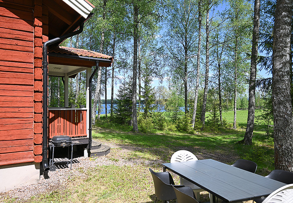 Herrlicher Ausblick vom Timmerhuset auf den Stor-Lungen See in Schweden. 