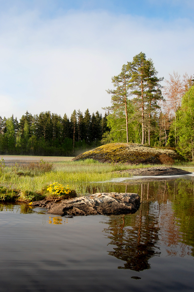 Die malerische Landschaft von Schweden.