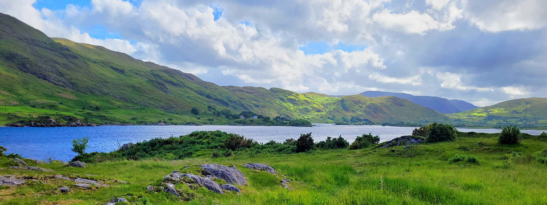 Ein Blick auf die idyllische Traumlandschaft des Lough Mask.